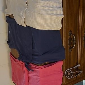 3 Old Navy Lg Maternity ribbed nursing tank tops.